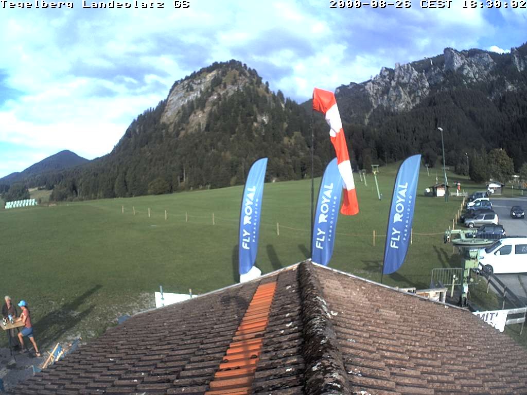 Archiv Foto Webcam Schwangau: Landeplatz am Tegelberg