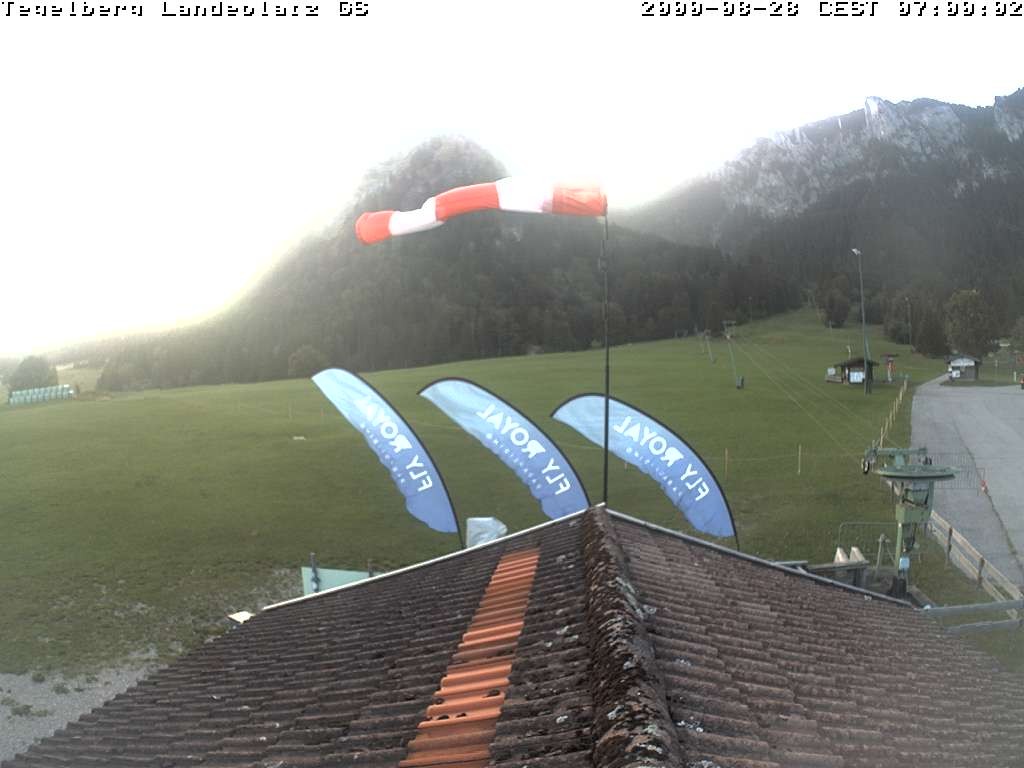 Archiv Foto Webcam Schwangau: Landeplatz am Tegelberg