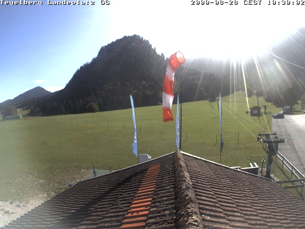 Archiv Foto Webcam Schwangau: Landeplatz am Tegelberg