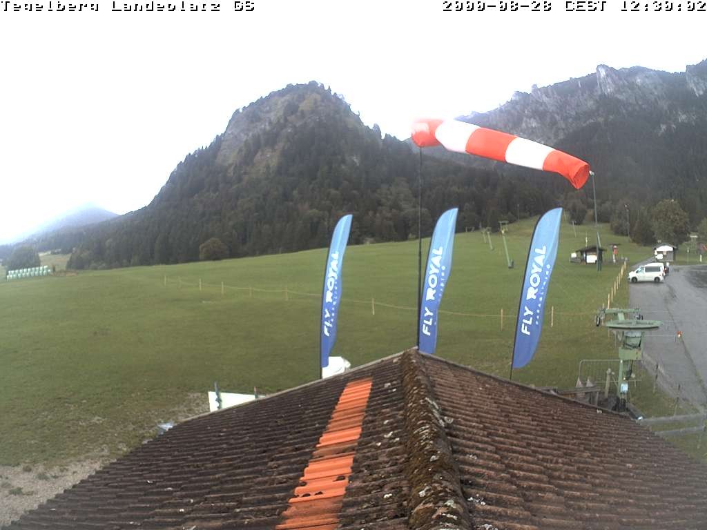 Archiv Foto Webcam Schwangau: Landeplatz am Tegelberg