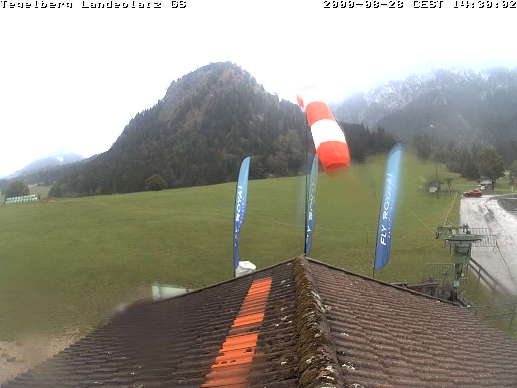 Archiv Foto Webcam Schwangau: Landeplatz am Tegelberg