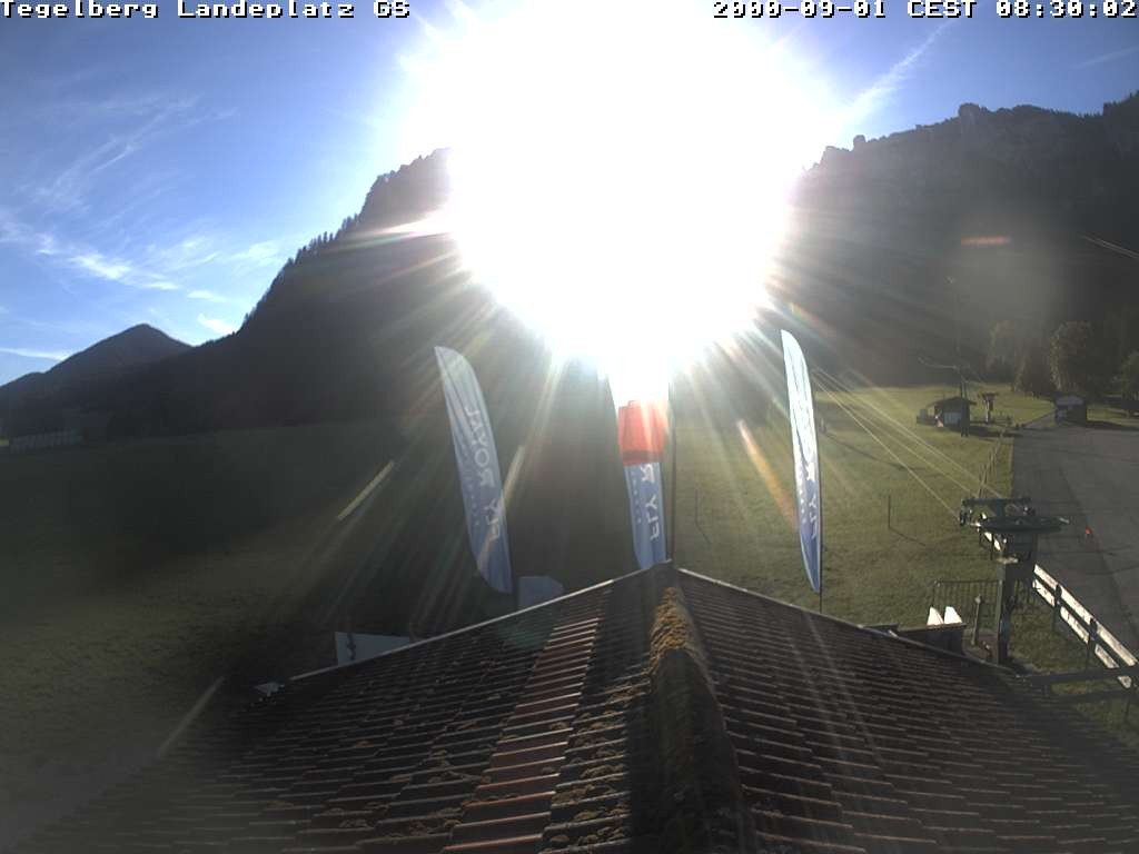 Archiv Foto Webcam Schwangau: Landeplatz am Tegelberg