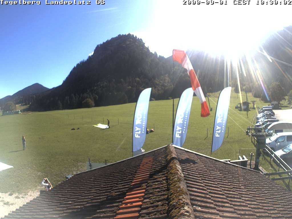 Archiv Foto Webcam Schwangau: Landeplatz am Tegelberg