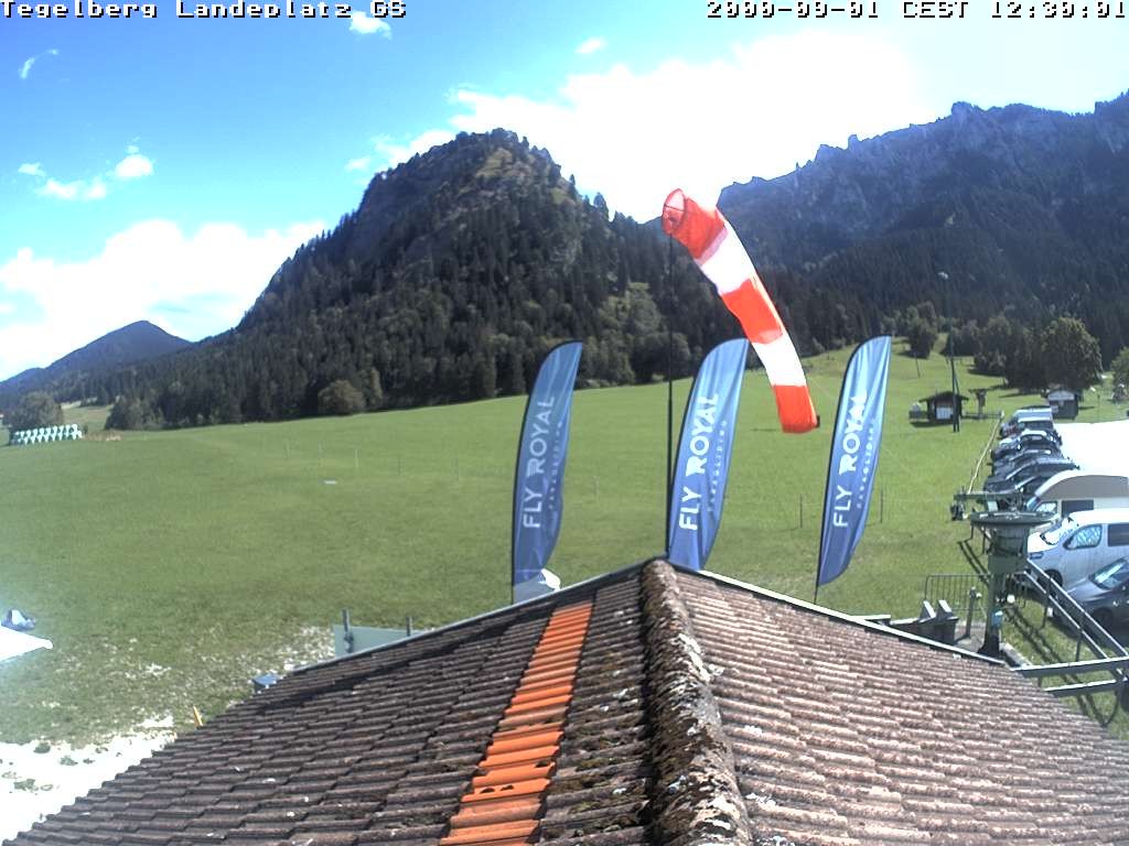 Archiv Foto Webcam Schwangau: Landeplatz am Tegelberg