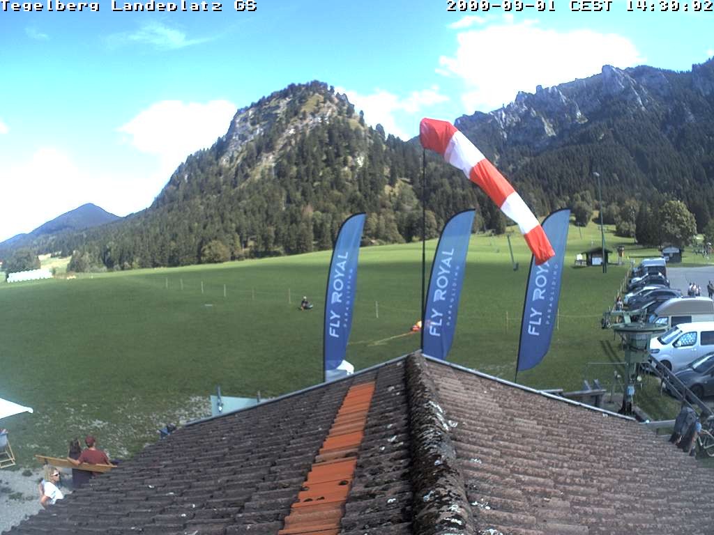 Archiv Foto Webcam Schwangau: Landeplatz am Tegelberg