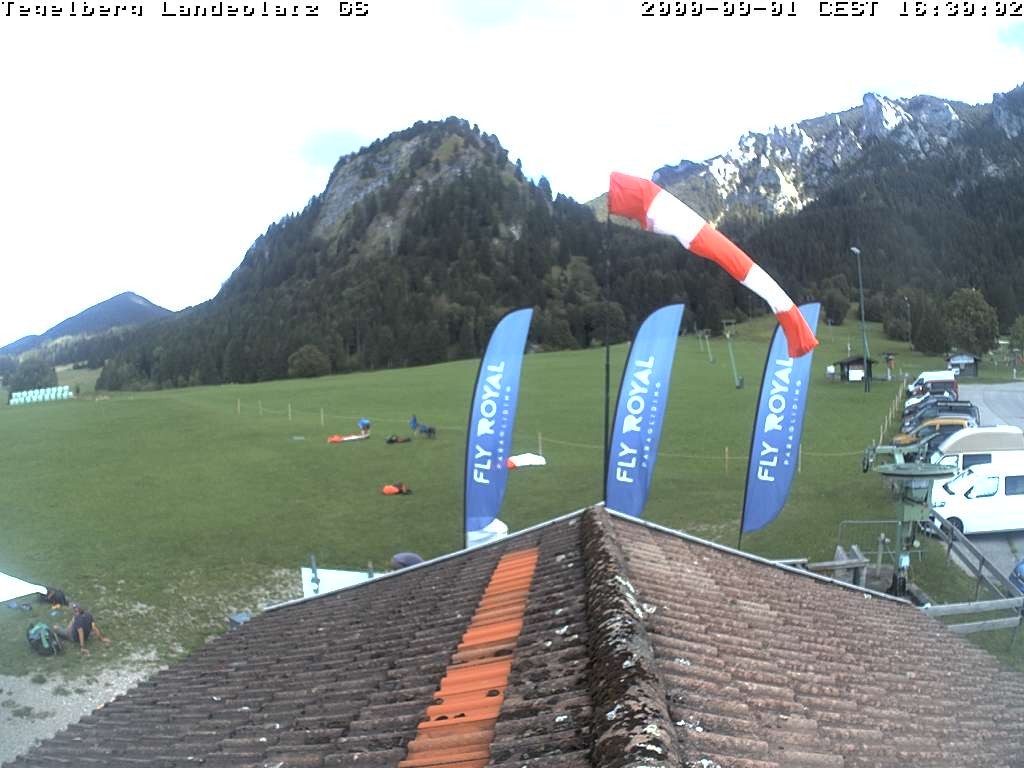 Archiv Foto Webcam Schwangau: Landeplatz am Tegelberg