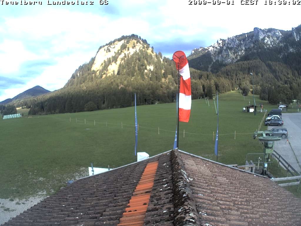 Archiv Foto Webcam Schwangau: Landeplatz am Tegelberg