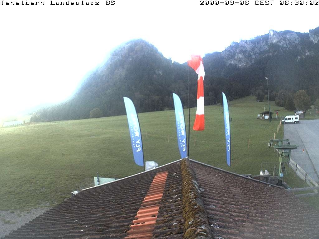 Archiv Foto Webcam Schwangau: Landeplatz am Tegelberg