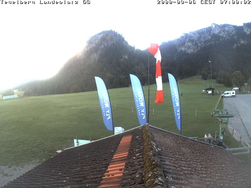 Archiv Foto Webcam Schwangau: Landeplatz am Tegelberg