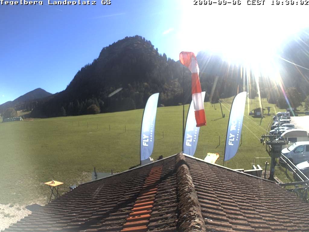 Archiv Foto Webcam Schwangau: Landeplatz am Tegelberg