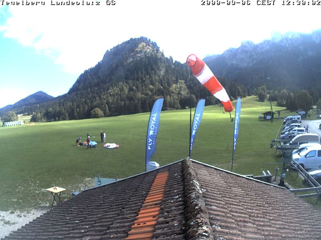 Archiv Foto Webcam Schwangau: Landeplatz am Tegelberg