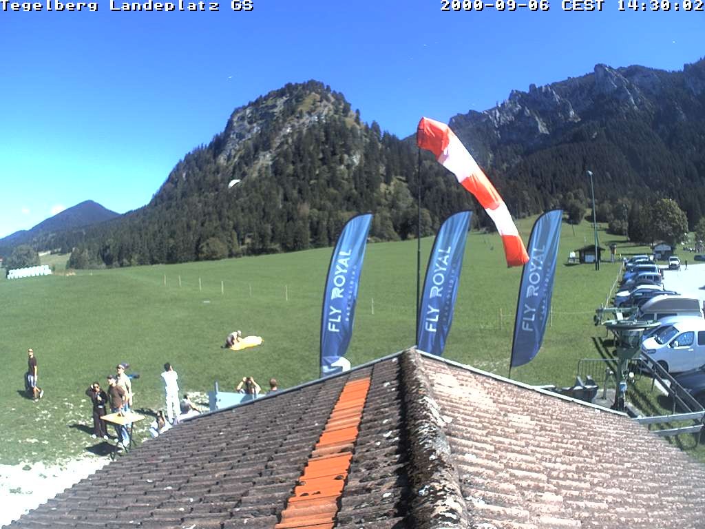 Archiv Foto Webcam Schwangau: Landeplatz am Tegelberg