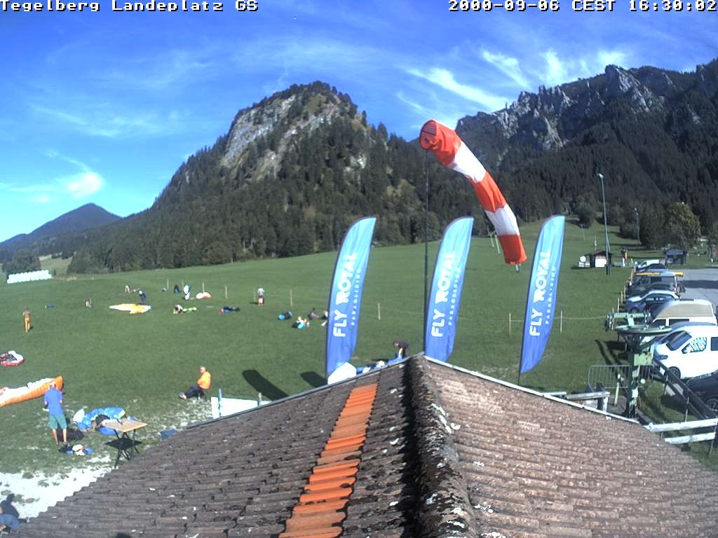 Archiv Foto Webcam Schwangau: Landeplatz am Tegelberg