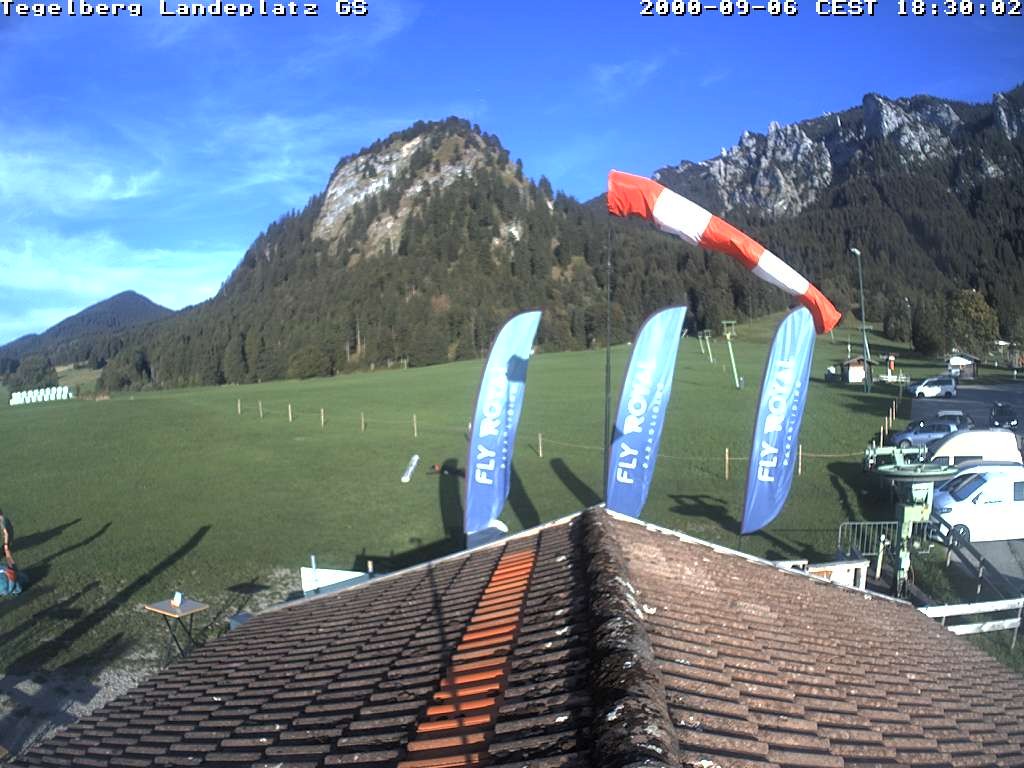 Archiv Foto Webcam Schwangau: Landeplatz am Tegelberg