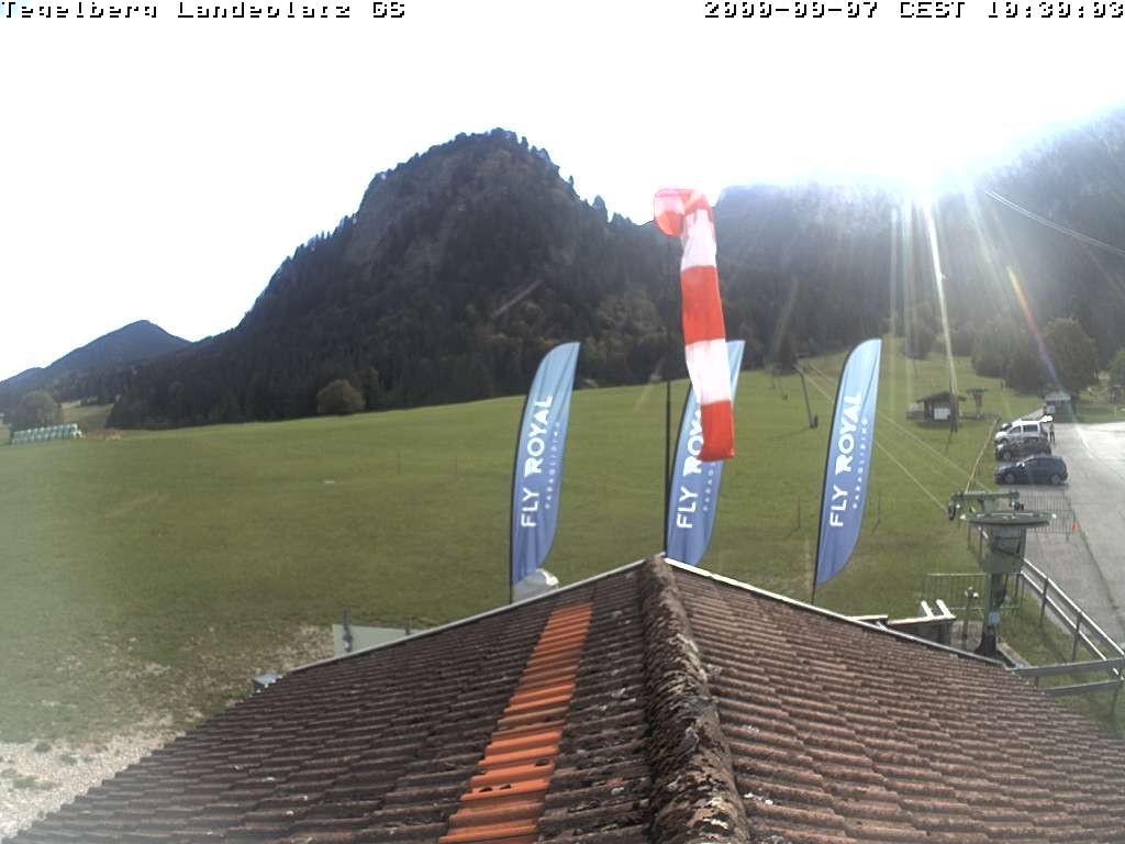 Archiv Foto Webcam Schwangau: Landeplatz am Tegelberg
