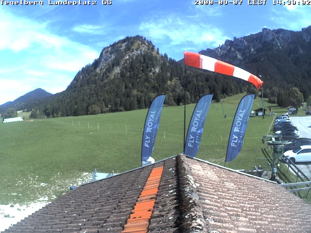 Archiv Foto Webcam Schwangau: Landeplatz am Tegelberg