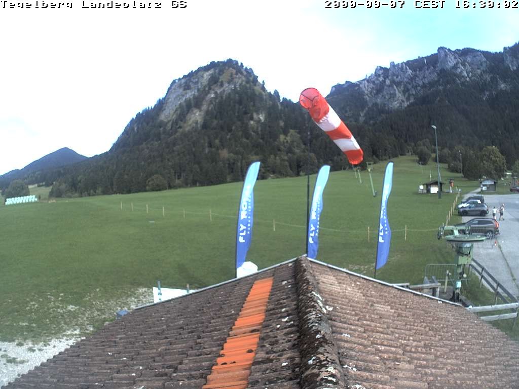 Archiv Foto Webcam Schwangau: Landeplatz am Tegelberg