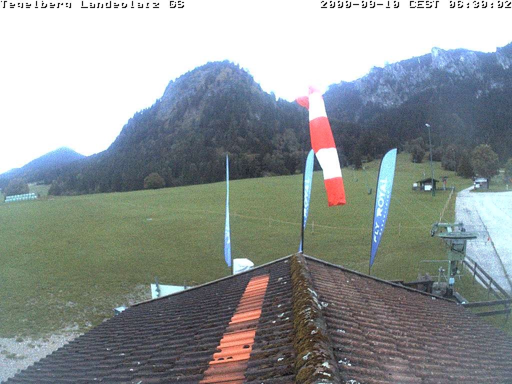 Archiv Foto Webcam Schwangau: Landeplatz am Tegelberg