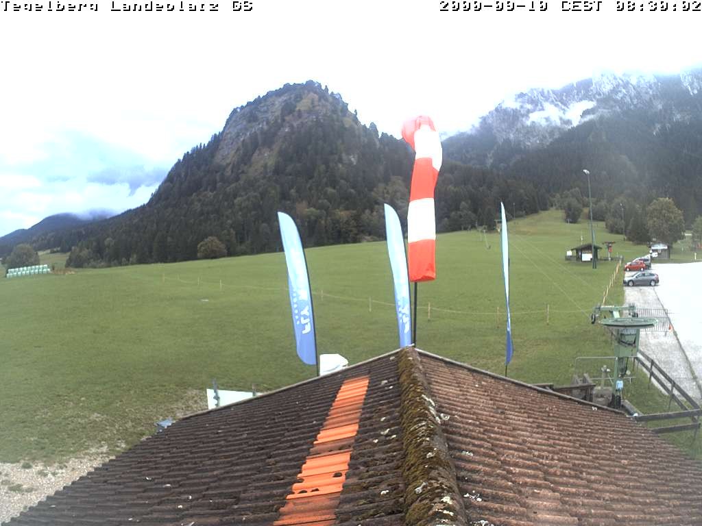 Archiv Foto Webcam Schwangau: Landeplatz am Tegelberg