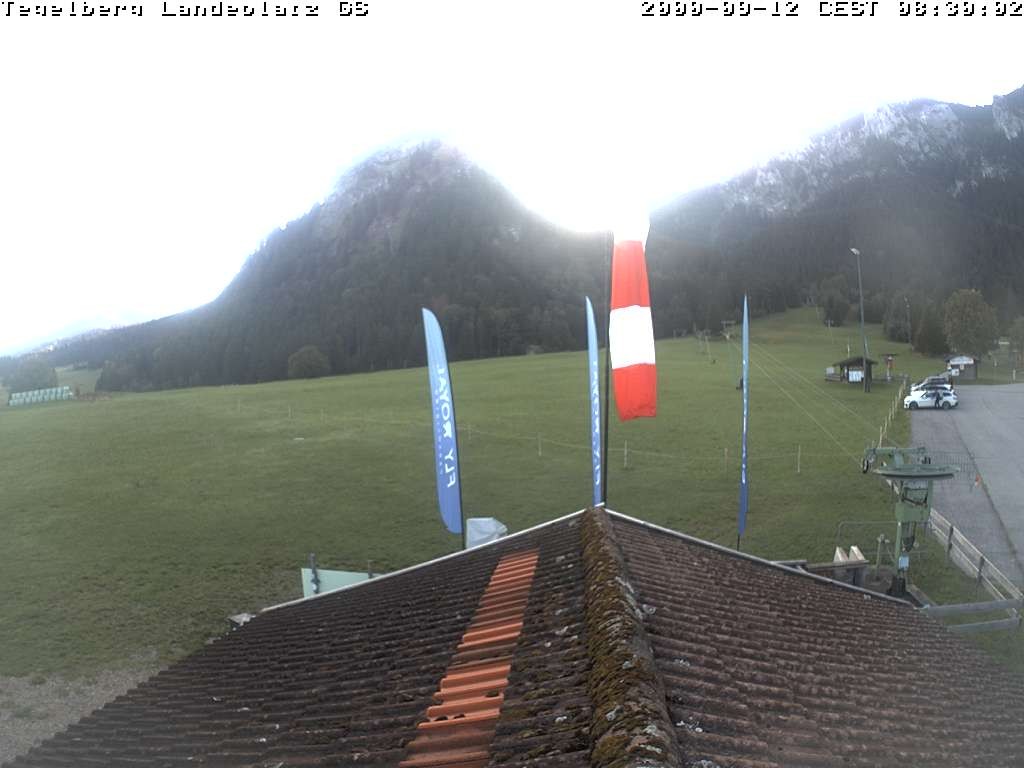 Archiv Foto Webcam Schwangau: Landeplatz am Tegelberg