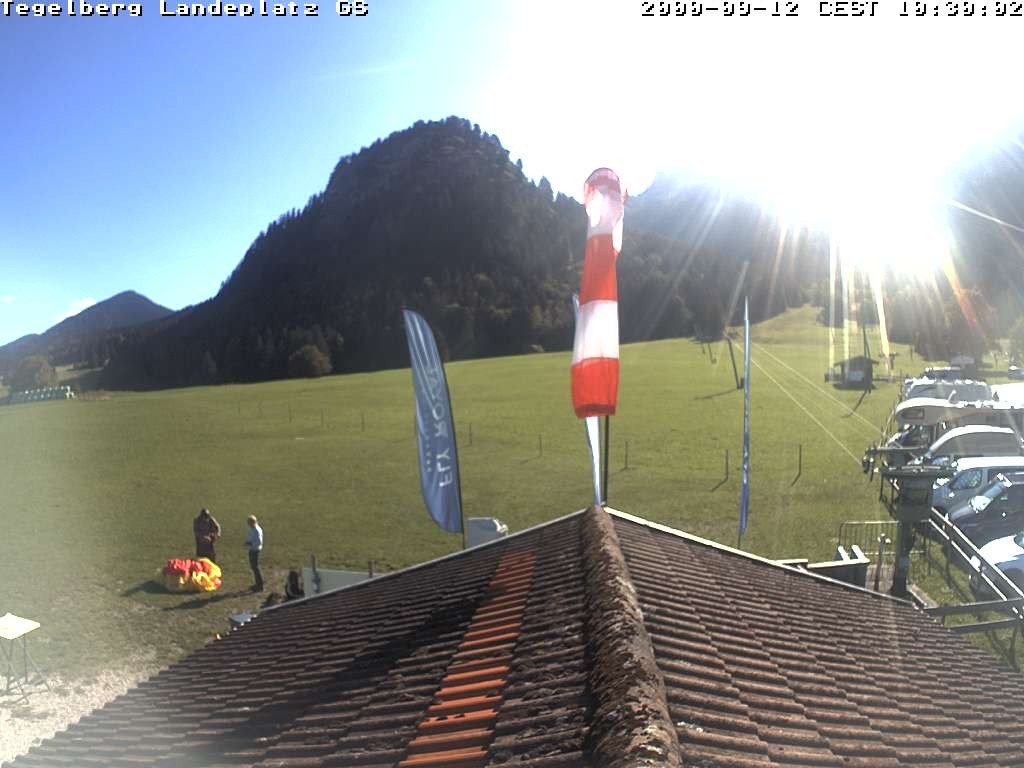 Archiv Foto Webcam Schwangau: Landeplatz am Tegelberg