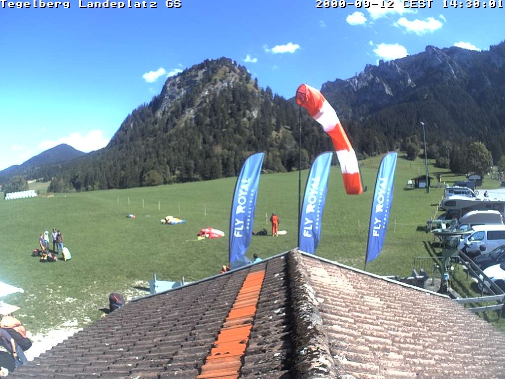Archiv Foto Webcam Schwangau: Landeplatz am Tegelberg