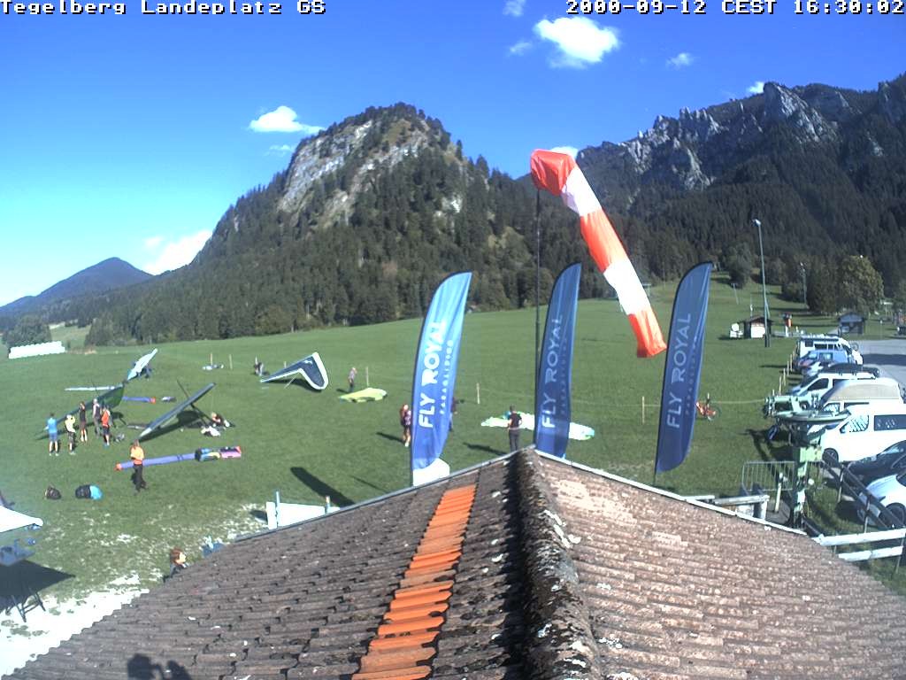 Archiv Foto Webcam Schwangau: Landeplatz am Tegelberg