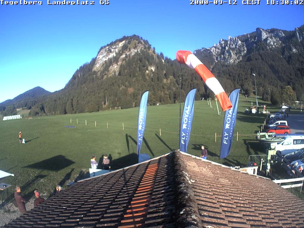 Archiv Foto Webcam Schwangau: Landeplatz am Tegelberg