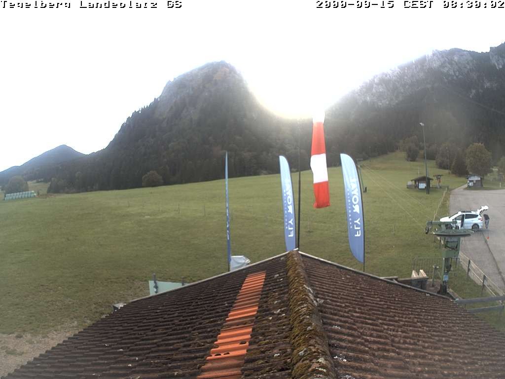 Archiv Foto Webcam Schwangau: Landeplatz am Tegelberg