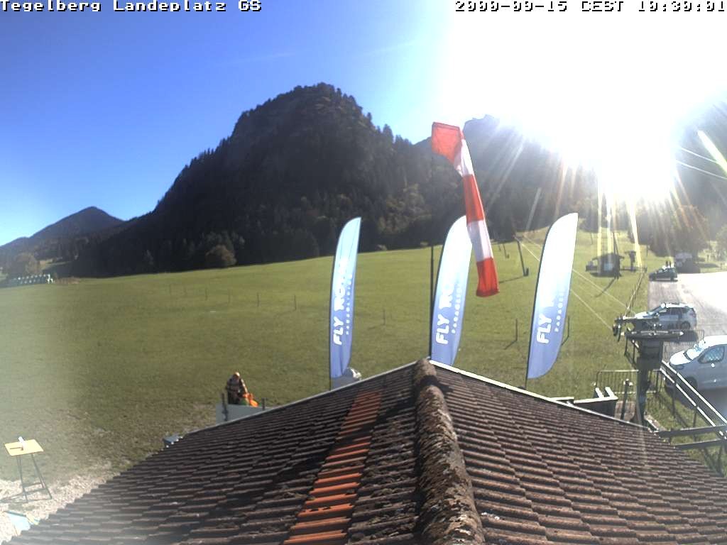 Archiv Foto Webcam Schwangau: Landeplatz am Tegelberg