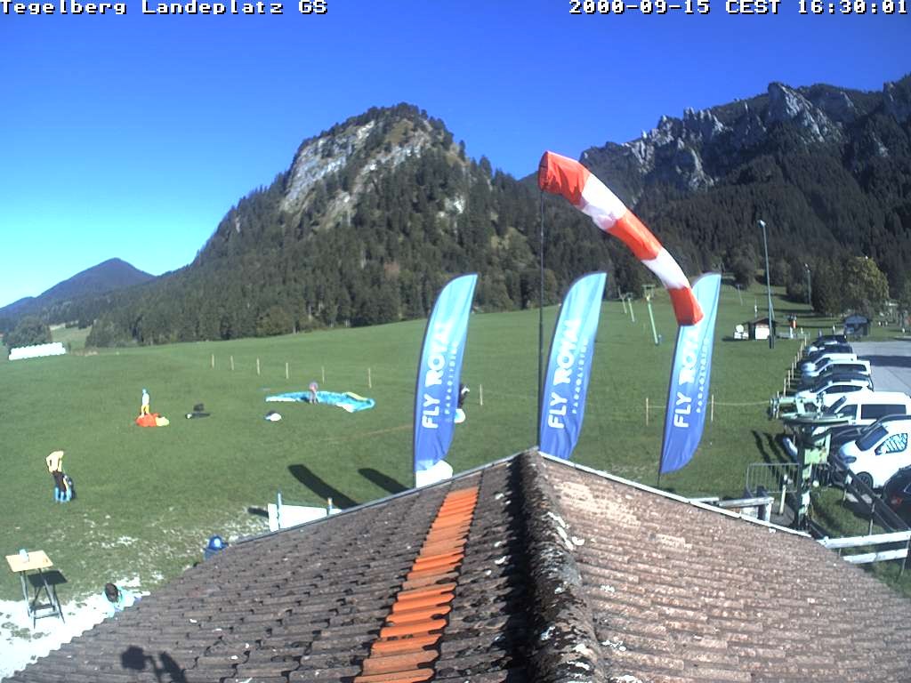 Archiv Foto Webcam Schwangau: Landeplatz am Tegelberg