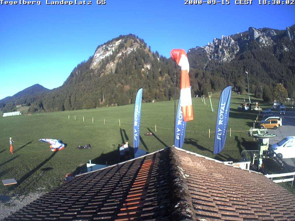 Archiv Foto Webcam Schwangau: Landeplatz am Tegelberg