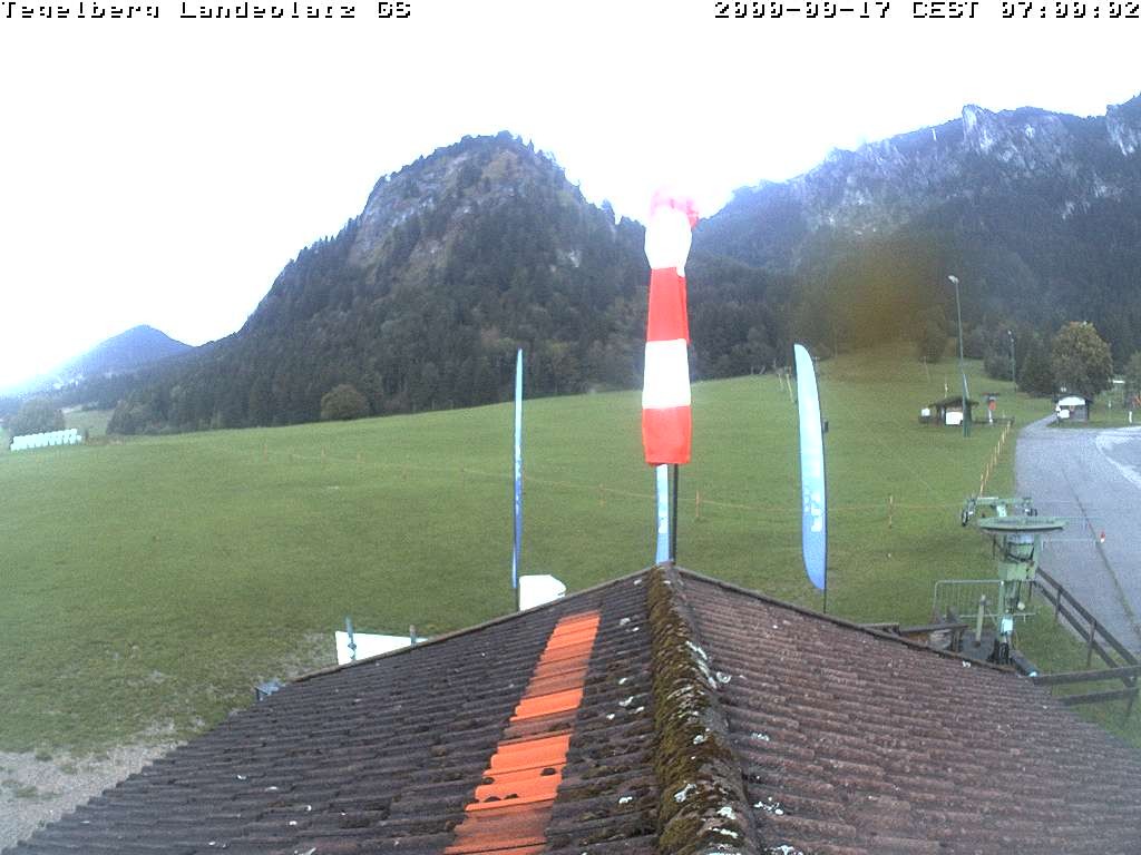 Archiv Foto Webcam Schwangau: Landeplatz am Tegelberg