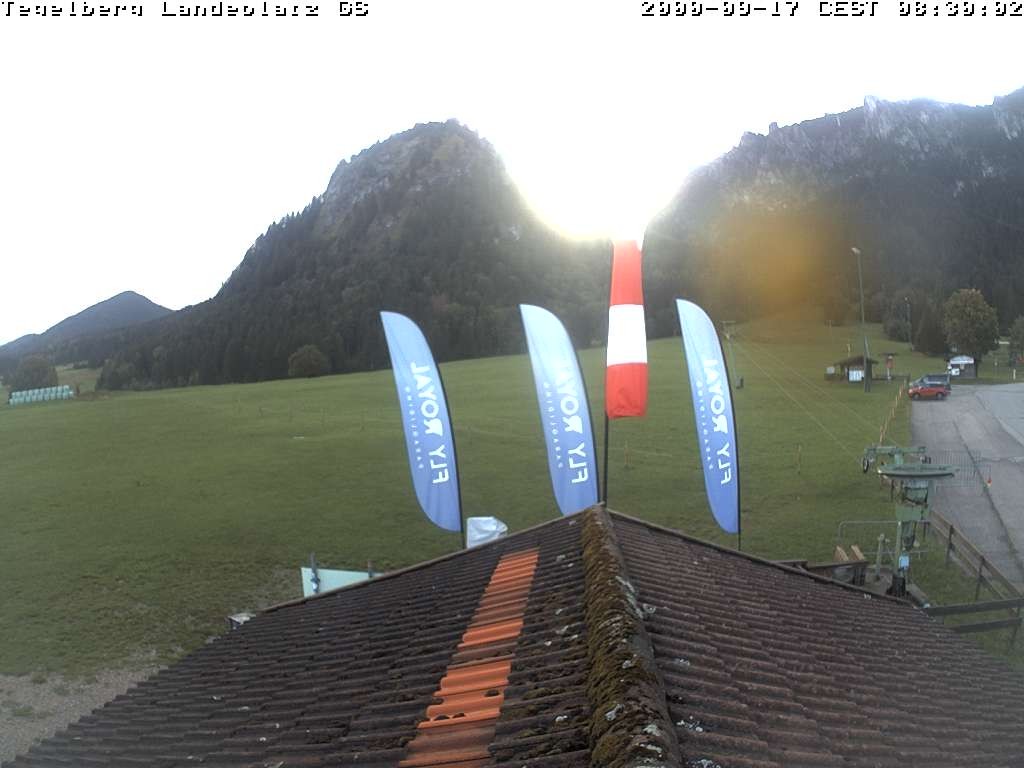 Archiv Foto Webcam Schwangau: Landeplatz am Tegelberg
