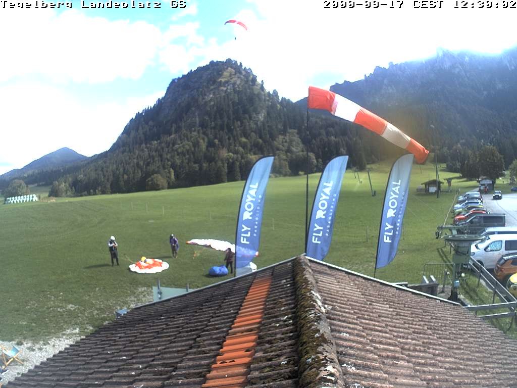 Archiv Foto Webcam Schwangau: Landeplatz am Tegelberg