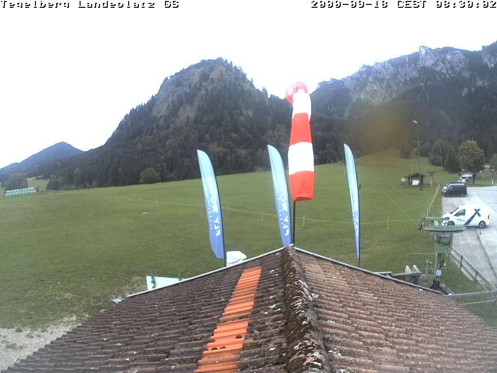 Archiv Foto Webcam Schwangau: Landeplatz am Tegelberg