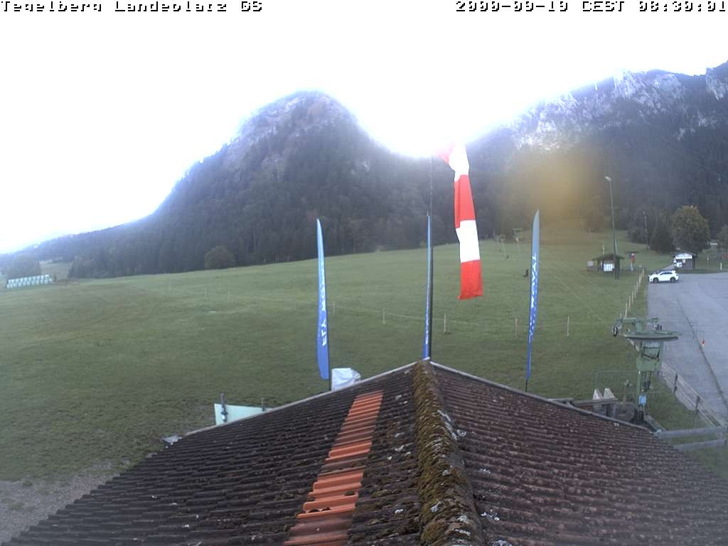 Archiv Foto Webcam Schwangau: Landeplatz am Tegelberg