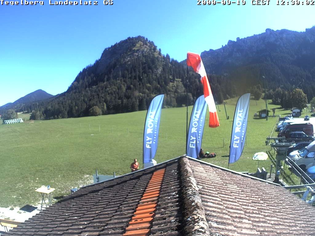 Archiv Foto Webcam Schwangau: Landeplatz am Tegelberg