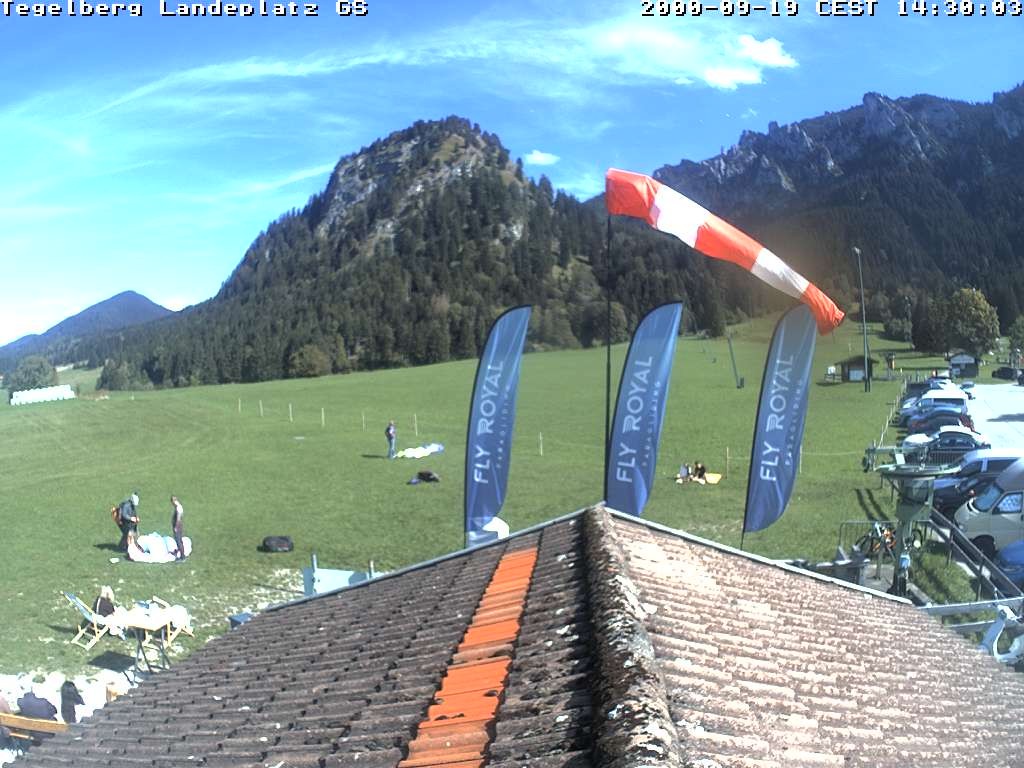 Archiv Foto Webcam Schwangau: Landeplatz am Tegelberg