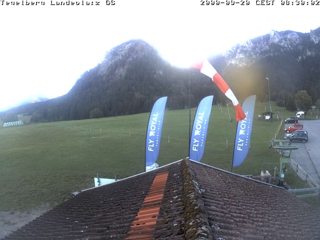 Archiv Foto Webcam Schwangau: Landeplatz am Tegelberg