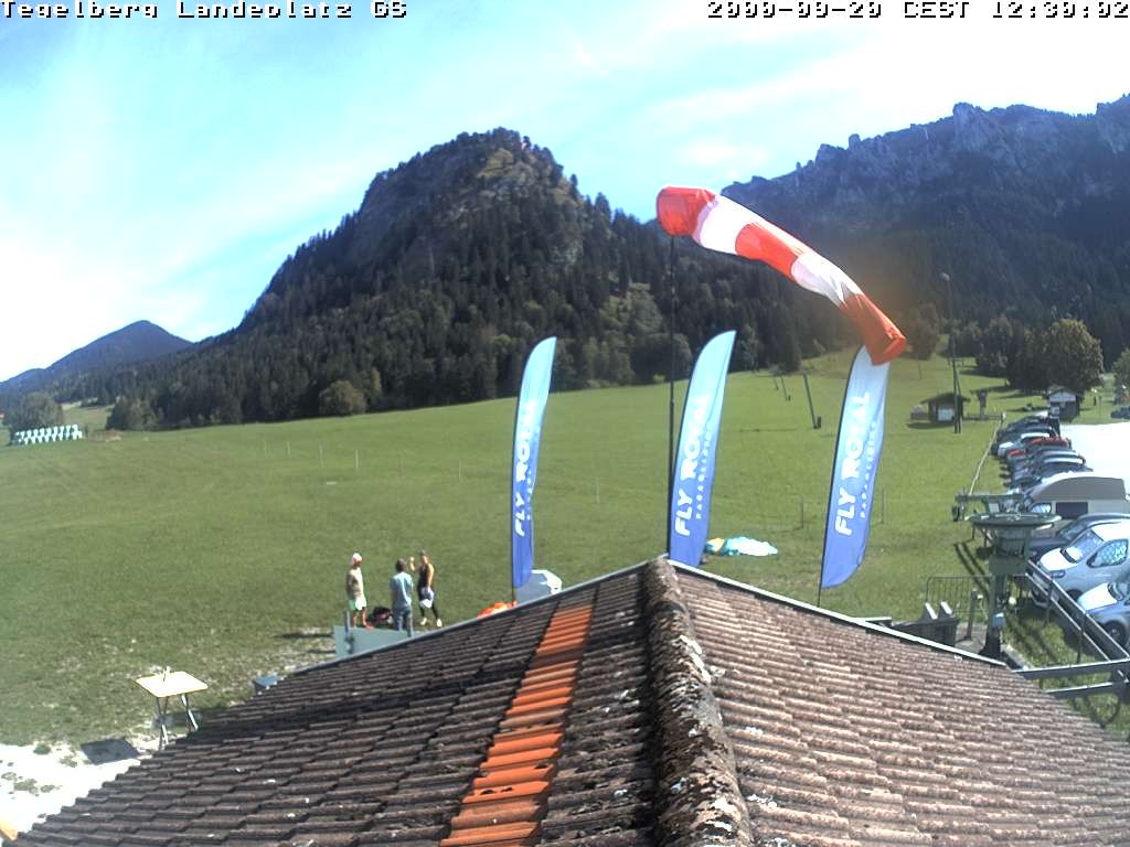 Archiv Foto Webcam Schwangau: Landeplatz am Tegelberg