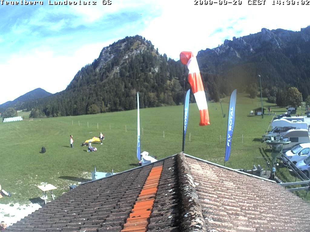Archiv Foto Webcam Schwangau: Landeplatz am Tegelberg