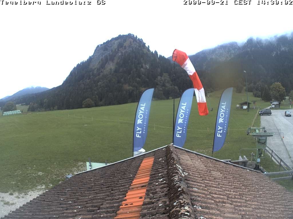 Archiv Foto Webcam Schwangau: Landeplatz am Tegelberg