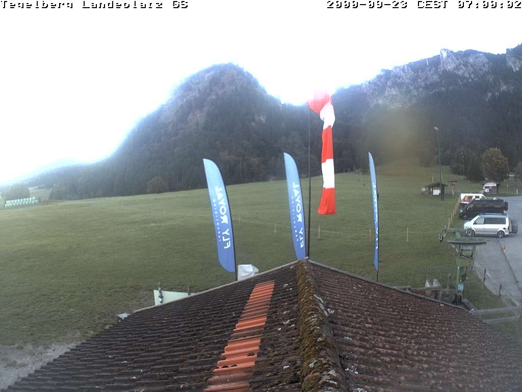 Archiv Foto Webcam Schwangau: Landeplatz am Tegelberg