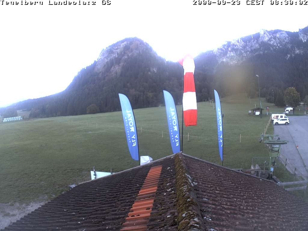 Archiv Foto Webcam Schwangau: Landeplatz am Tegelberg