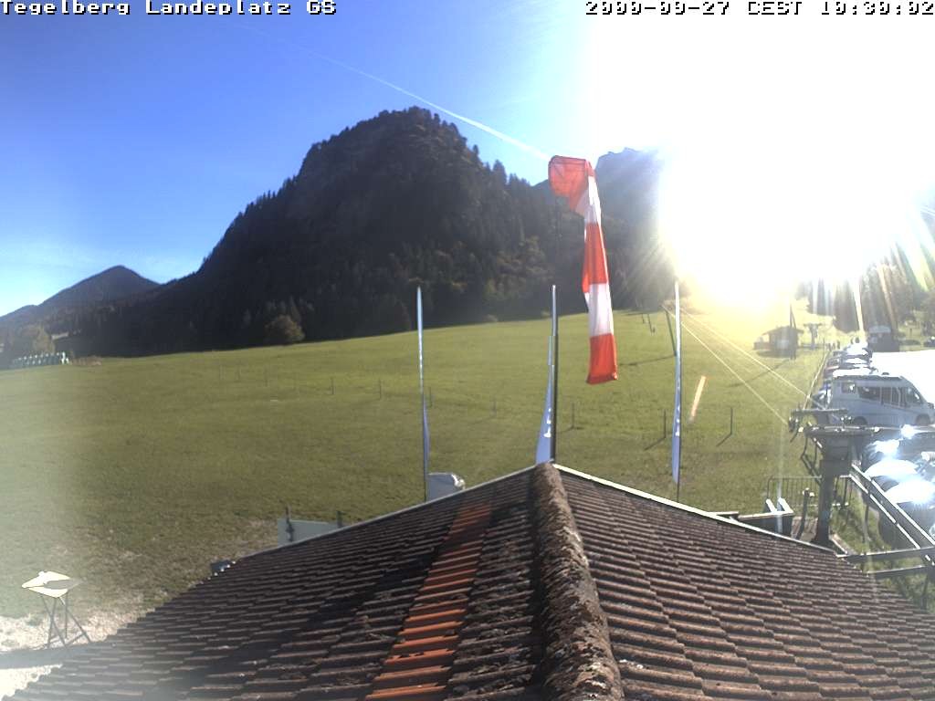 Archiv Foto Webcam Schwangau: Landeplatz am Tegelberg