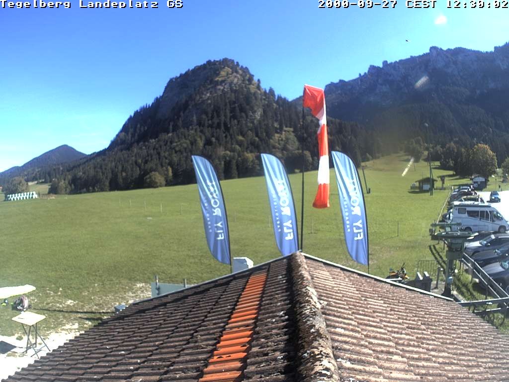 Archiv Foto Webcam Schwangau: Landeplatz am Tegelberg