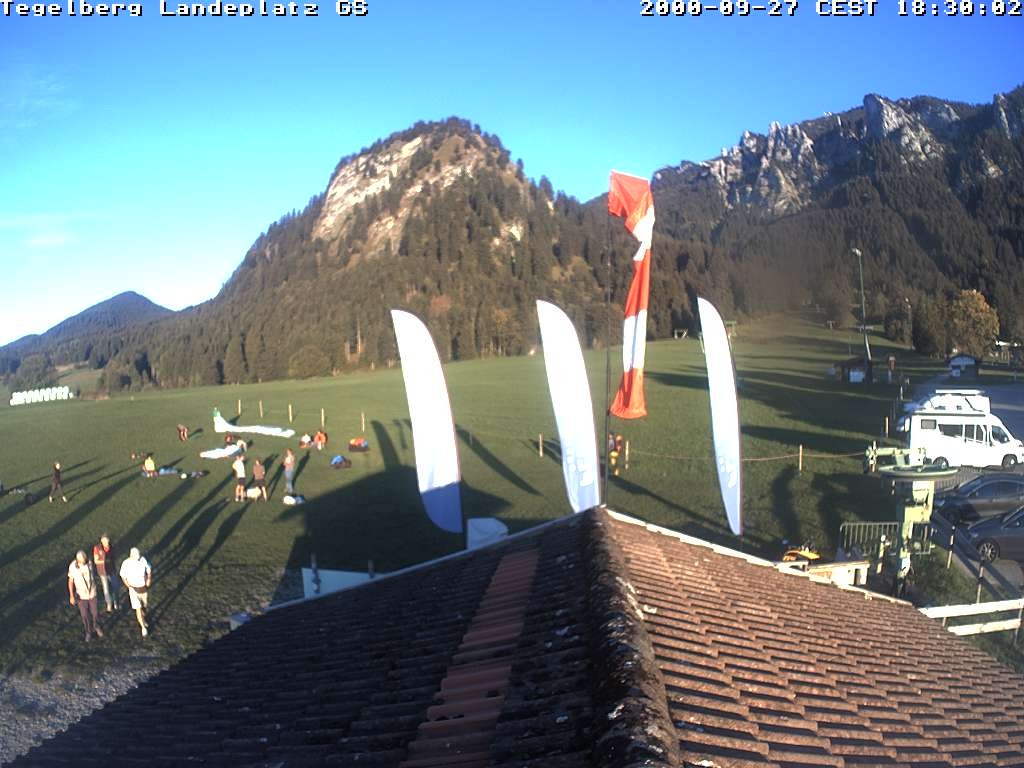 Archiv Foto Webcam Schwangau: Landeplatz am Tegelberg