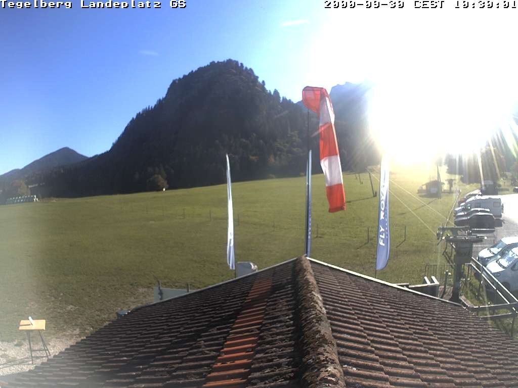 Archiv Foto Webcam Schwangau: Landeplatz am Tegelberg