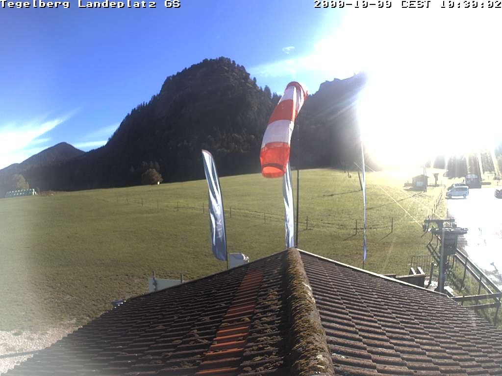 Archiv Foto Webcam Schwangau: Landeplatz am Tegelberg